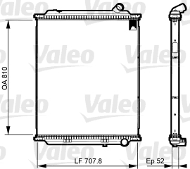 VALEO Vízhűtő 733525_VALEO