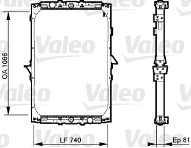 VALEO Vízhűtő 733531_VALEO