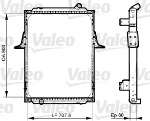 VALEO Vízhűtő 733536_VALEO