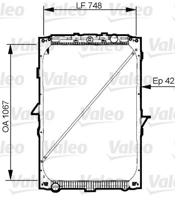 VALEO Vízhűtő 733544_VALEO