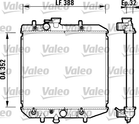 VALEO Vízhűtő 734104_VALEO