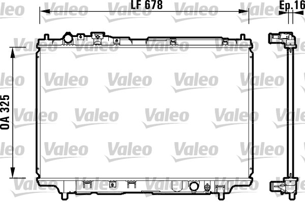 VALEO Vízhűtő 734120_VALEO