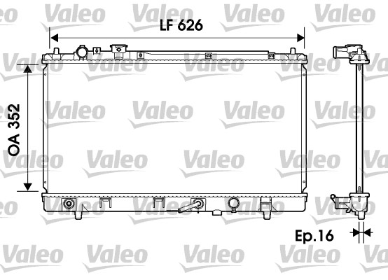 VALEO Vízhűtő 734126_VALEO