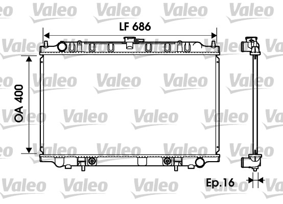 VALEO Vízhűtő 734150_VALEO