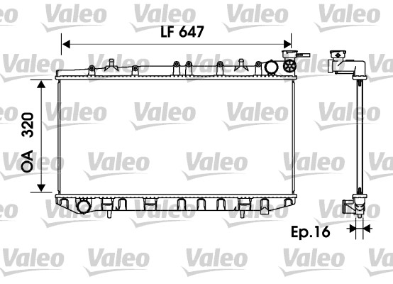 VALEO Vízhűtő 734151_VALEO