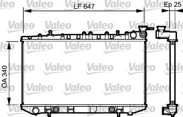 VALEO Vízhűtő 734152_VALEO