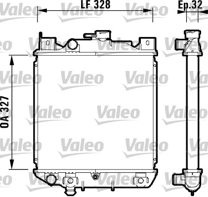 VALEO Vízhűtő 734159_VALEO