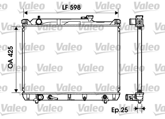 VALEO Vízhűtő 734161_VALEO