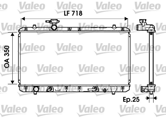 VALEO Vízhűtő 734165_VALEO