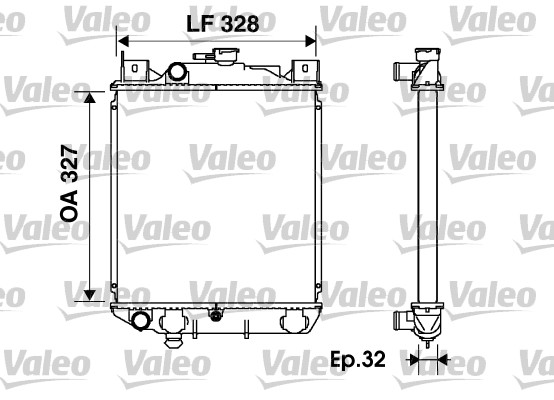 VALEO Vízhűtő 734166_VALEO