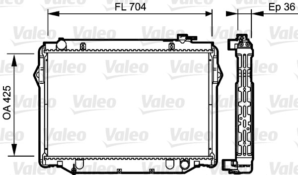 VALEO Vízhűtő 734189_VALEO