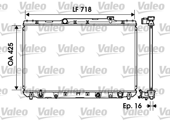 VALEO Vízhűtő 734193_VALEO