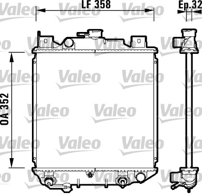 VALEO Vízhűtő 734203_VALEO