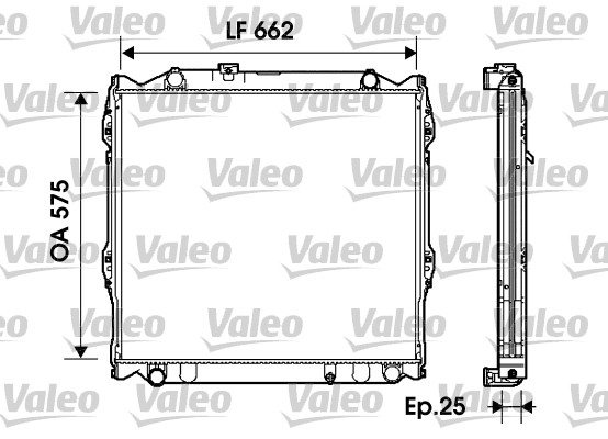 VALEO Vízhűtő 734204_VALEO