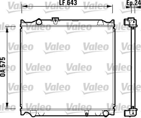 VALEO Vízhűtő 734205_VALEO