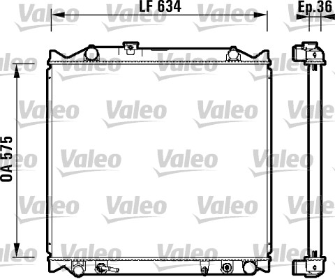 VALEO Vízhűtő 734206_VALEO