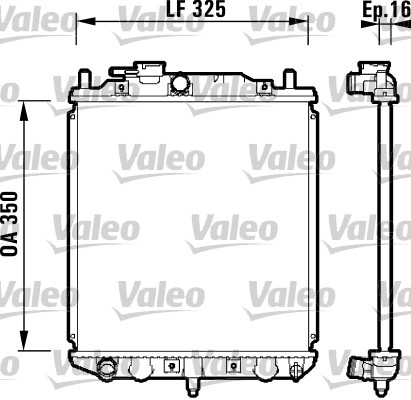 VALEO Vízhűtő 734209_VALEO