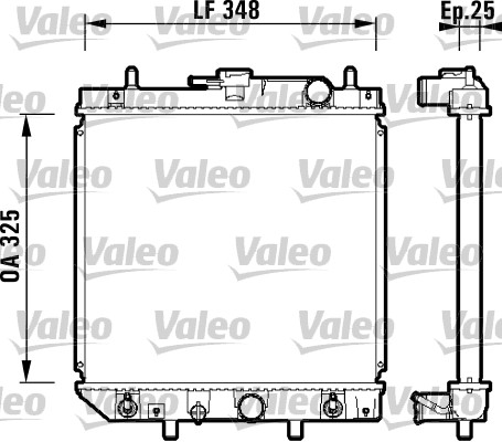 VALEO Vízhűtő 734210_VALEO