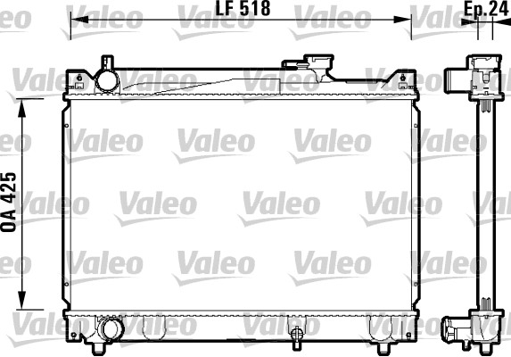 VALEO Vízhűtő 734213_VALEO