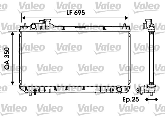 VALEO Vízhűtő 734216_VALEO