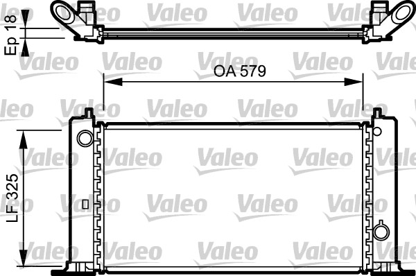 VALEO Vízhűtő 734228_VALEO