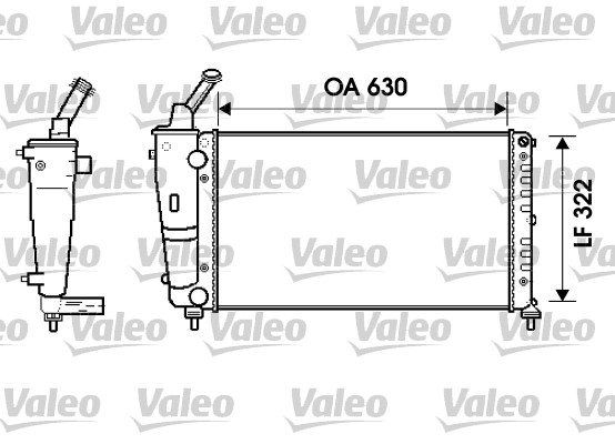 VALEO Vízhűtő 734238_VALEO