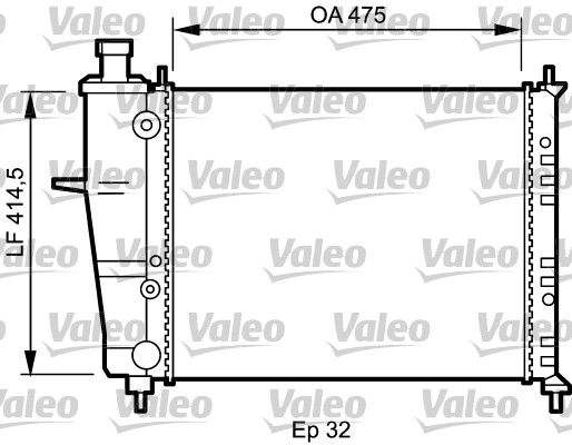 VALEO Vízhűtő 734239_VALEO