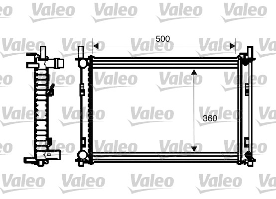 VALEO Vízhűtő 734272_VALEO