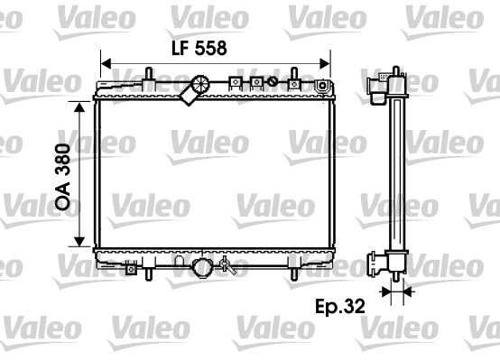 VALEO Vízhűtő 734280_VALEO