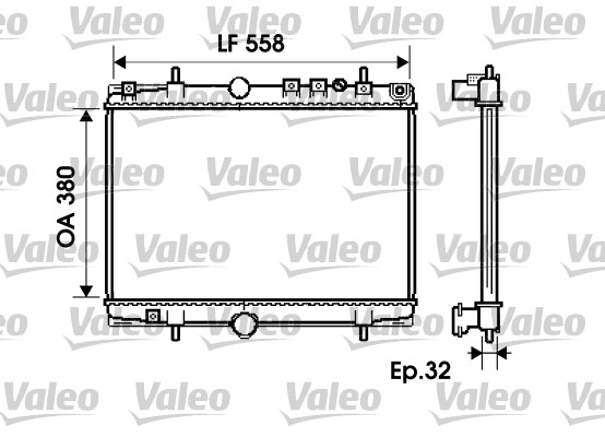 VALEO Vízhűtő 734281_VALEO