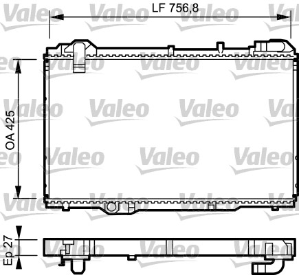 VALEO Vízhűtő 734285_VALEO