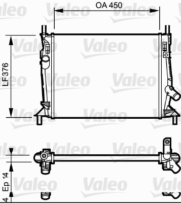 VALEO Vízhűtő 734319_VALEO