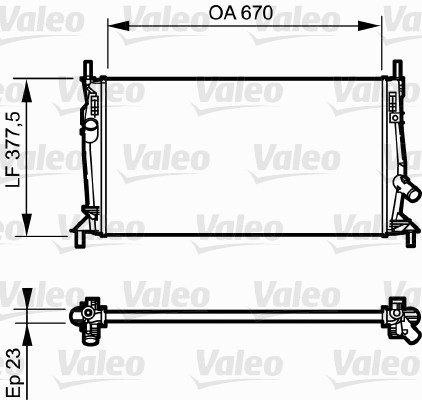 VALEO Vízhűtő 734320_VALEO