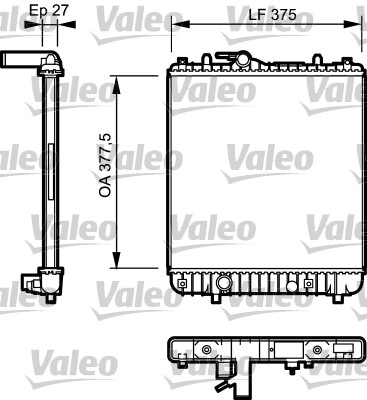 VALEO Vízhűtő 734330_VALEO