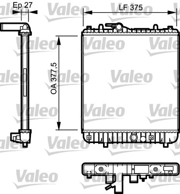 VALEO Vízhűtő 734331_VALEO