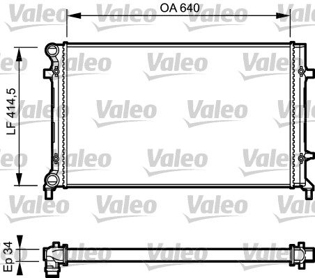 VALEO Vízhűtő 734335_VALEO