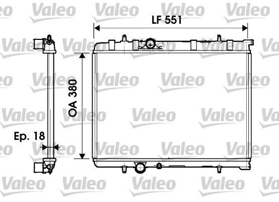 VALEO Vízhűtő 734346_VALEO