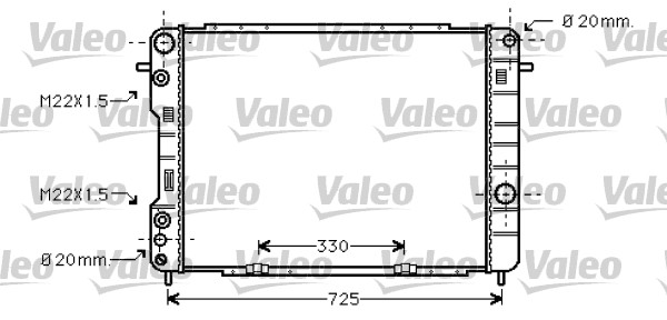 VALEO Vízhűtő 734389_VALEO