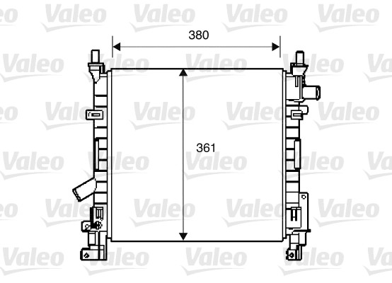 VALEO Vízhűtő 734392_VALEO