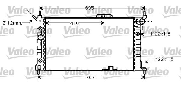 VALEO Vízhűtő 734429_VALEO