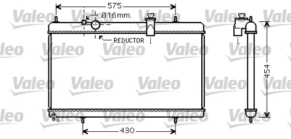 VALEO Vízhűtő 734452_VALEO