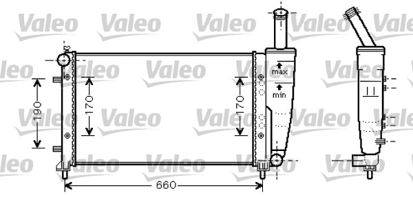 VALEO Vízhűtő 734457_VALEO