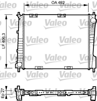 VALEO Vízhűtő 734462_VALEO