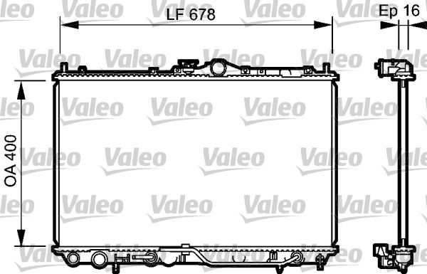 VALEO Vízhűtő 734480_VALEO