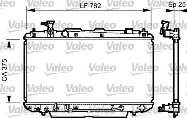 VALEO Vízhűtő 734493_VALEO