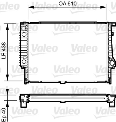 VALEO Vízhűtő 734615_VALEO