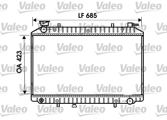 VALEO Vízhűtő 734671_VALEO