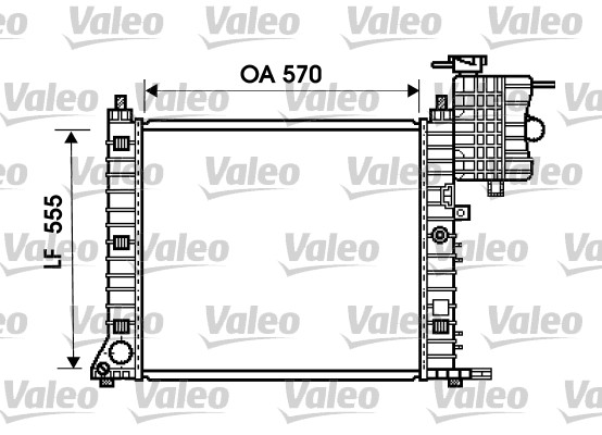 VALEO Vízhűtő 734674_VALEO