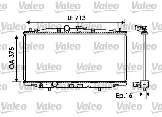 VALEO Vízhűtő 734703_VALEO