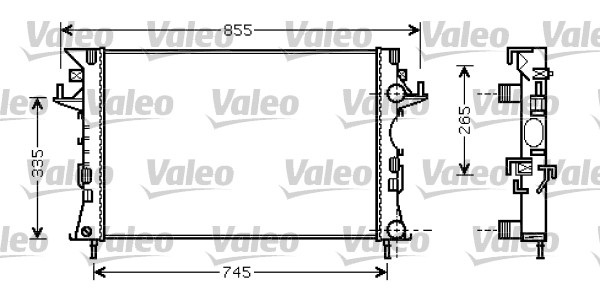 VALEO Vízhűtő 734728_VALEO